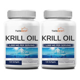 Paquete De 2 Cápsulas Blandas De Aceite De Krill Antártico