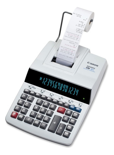 Calculadora Canon Productos De Oficina Mp27dii Impresión Color Blanco