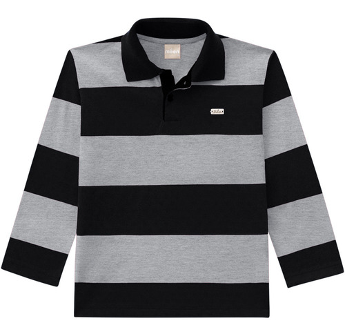 Camisa Polo Infantil Masculino Listrado   - Milon