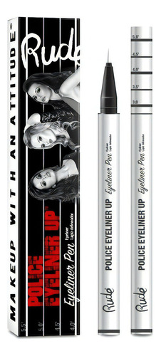 Delineador Blanco O Negro Rude Cosmetics Police Eyeliner Up