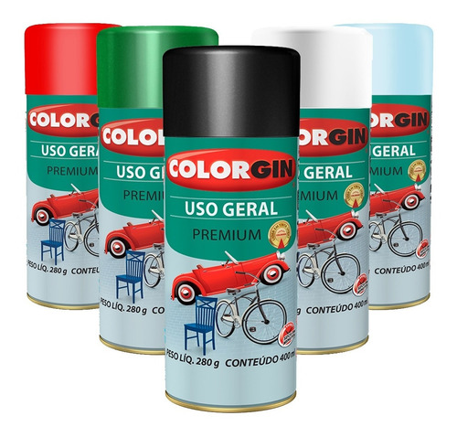 Colorgin Spray Uso Geral - Escolha A Sua Cor!