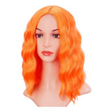 Eardofo - Pelucas De Color Naranja Para Mujer, Peluca Corta 