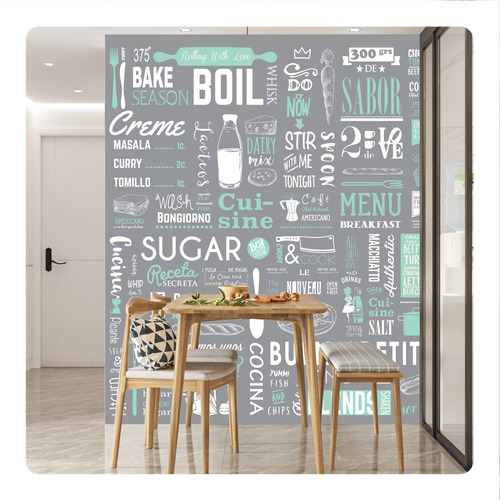 Vinilo Decorativo Cocina Mural Palabras Argentinas Tramas