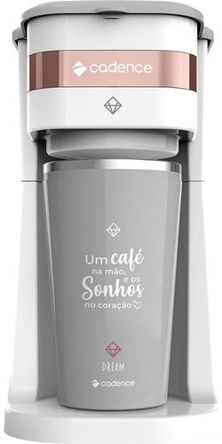 Cafeteira Elétrica Cadence Dream Rosé Gold Com Copo Térmico