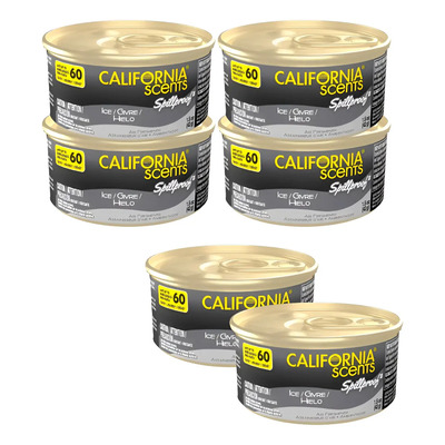 6 Pzas Aromatizante Auto California Scents Ice 60 Días Aroma | Meses sin interés