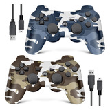 Ps3 Controller Wireless 2 Pack, Upgraded Joystick Controlle.