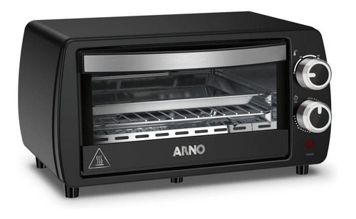 Forno De Bancada Elétrico Arno Turbo Quartzo 10l 10l Preto 220v