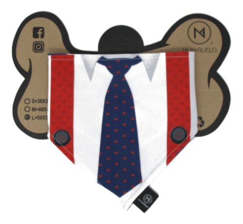 Pañuelo Doble Para Mascota Corbata Y Moño
