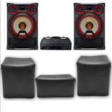 Kit 3 Capas Pra Mini System Xbomm LG Ck99 Impermeavel Preta