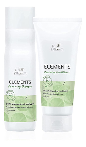 Kit Wella Elements - Shampoo250ml + Condicionador 200ml