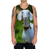 Camiseta Regata Animais Da Fazenda Cabra Cabrito Bode Hd 1