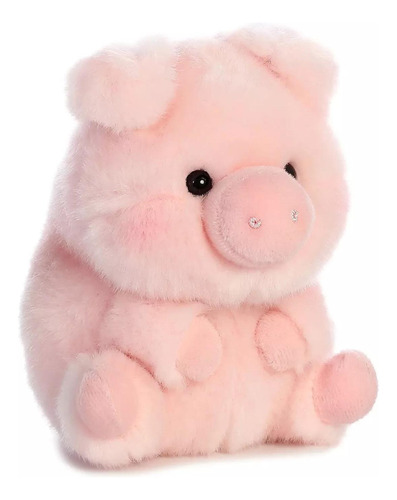 Peluche Puerquito Cerdito Rosa Aurora Altura 13cm Felpa Suav