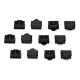 Iexcell 20-pack Puerto Ethernet Hub Negro Rj45 Tapa Protecto