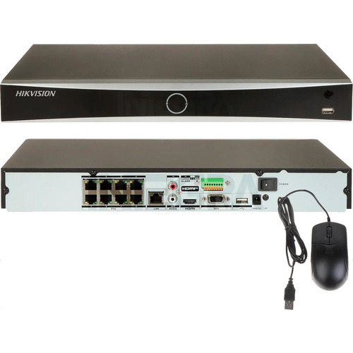 Nvr 8 Canales 4k Poe Camaras Ip Deteccion Acusense Hikvision