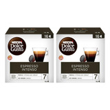 Capsulas Nescafé Dolce Gusto Espresso Intenso 16 Unidades X2