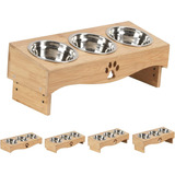 Jazuiha Cuencos Elevados Para Comida Para Gatos, Juego De 3