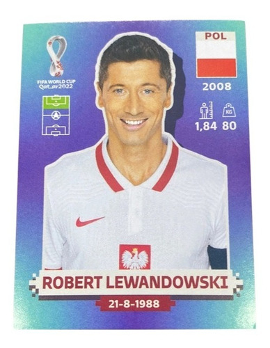 Lamina Robert Lewandowski Mundial Qatar 2022 Original