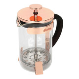 Cafetera Vidrio Acero Inoxidable Prensa Francesa 800ml Cobre