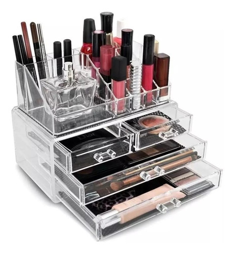 Organizador De Maquillaje Cosmetiquero Joyero Acrilico Work