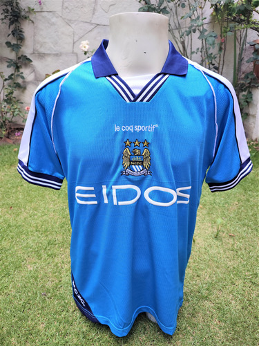 Jersey Manchester City Retro 1999 Inglaterra Talla L