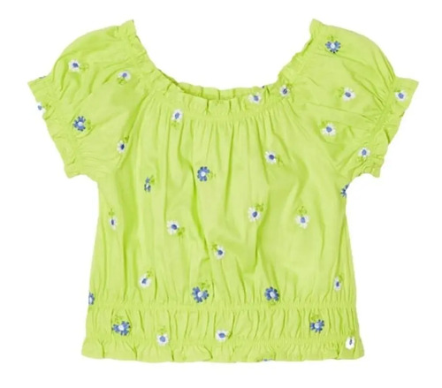 Blusa Mayoral Niña Flores Bordadas