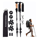 Bastones De Trekking Set De 2 Plegables Aluminio Pentagon