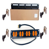 Patch Panel Categoria 6 24 Puertos + Multitoma 8 Servicios