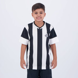 Camisa Santos Season Infantil Preta E Branca