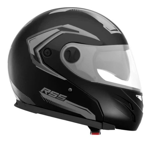 Casco Rebatible Rs5 Vector Doble Visor Negro Mate Nvo Modelo