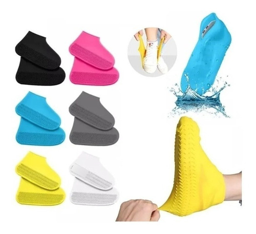 Cubre Zapato Zapatillas Silicona Impermeable Lluvia Acuatica