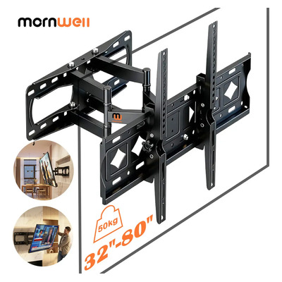 Soporte De Pared Tv\u002Fmonitor 32 A 80 50kg Doble Brazo Móvil | Envío gratis