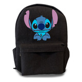 Mochila C/bolsas Kawai Casual Stitch Escolar Moderna