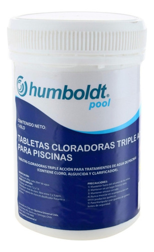 Tabletas Cloro Para Piscinas Tripleaccion  Humboldt