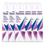 Kit Desodorante Aerosol Rexona Active Emotion 150ml - 6 Unid