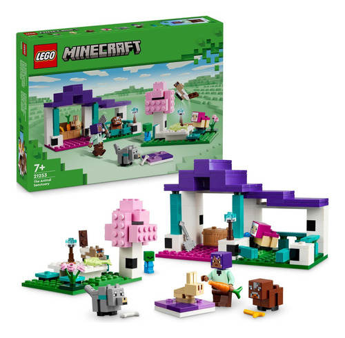 Lego Minecraft 21253 O Santuário Animal 7 Minis E Animais