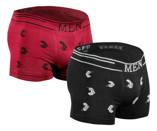 Boxer Para Hombre Comodo Paquete 2 Piezas Tela Suave Moda