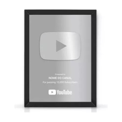 Placas Decorativas Personalizada  Youtube Inscritos Promoção