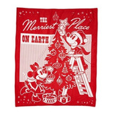 Frazada Mickey Y Minnie Mouse Holiday De Disney Store