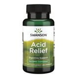 Acido Relief 60cap Swanson Sabor Sin Sabor