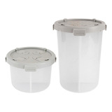 2x Sealed Food Container Cereal Dispenser