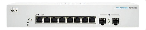 Switch Cisco Cbs220 8p Giga Poe +2sfp Adm Web Cbs220-8p-e-2g
