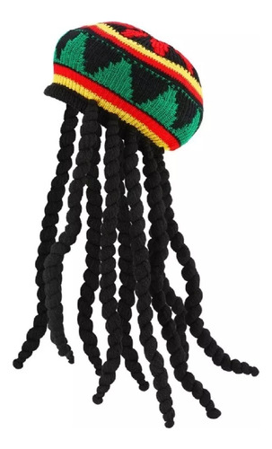 Sombrero Rasta Con Peluca De Rastas Disfraz Halloween 2 Unid