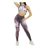 Conjunto Fanáticas Calza Push Up Levanta Cola Top Deportivo