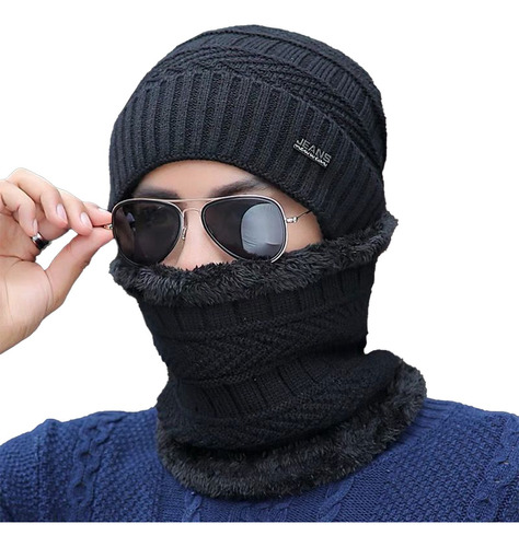 Gorro 2 En 1 Bufanda Unisex Protección Frío Invierno