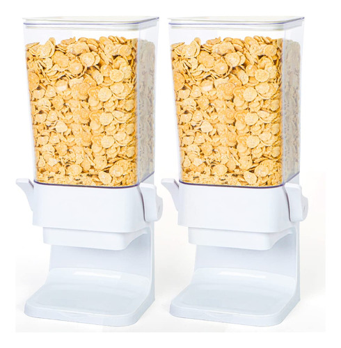 Tokokimo Dispensador Doble De Cereales, Dispensador De Alime