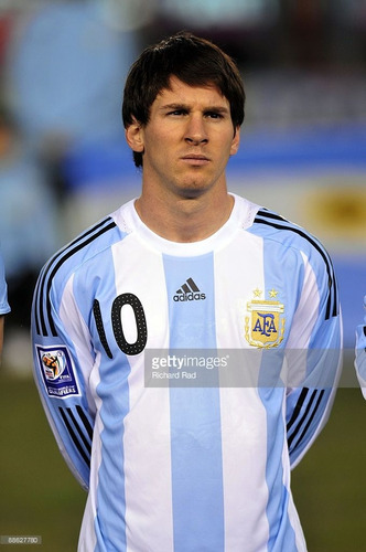 Camiseta Afa Selec Argentina #10 Messi Formotion Manga Larga