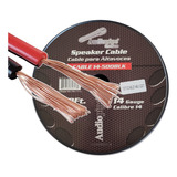 Cable Parlante 2x1,25mm2 Rojo Negro Audiopipe Rollo 152 Mts