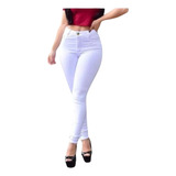 Pantalón Jeans Leggins Tiro Alto Full Elasticado Mujer