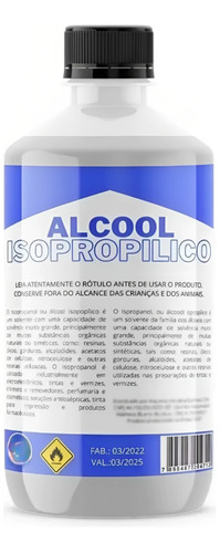 Álcool Isopropilico 99,8% 1 Lt Limpeza De Placa E Eletrônico