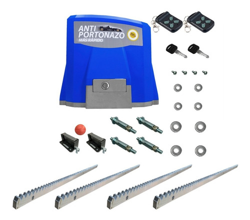 Kit Motor Gran Veloti 1200 Antiportonazo 4mt 2controles